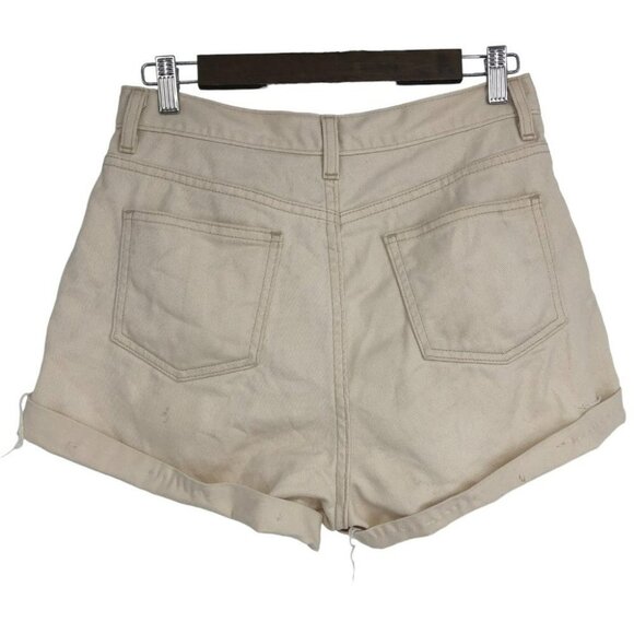 L.L. Bean Beige  cream Jean Short Shorts size 10 - Picture 2 of 14